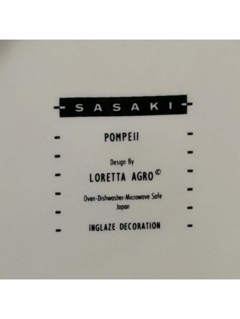 Sasaki Pompeii by Loretta Agro 16pc China Set Dinner Salad Soup Bowls Japan